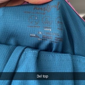 Heartsoul 3 piece Caribbean blue scrubs